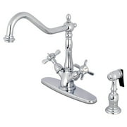 Kingston Brass Ks123.Bexbs Essex 1.8 GPM Single Hole Kitchen Faucet - Chrome